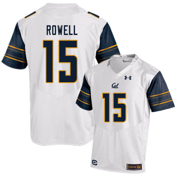 Men #15 Robby Rowell Cal Bears UA College Football Jerseys Sale-White